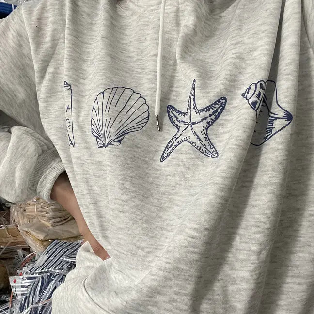 Chicify™ Seaside Shells Hoodie