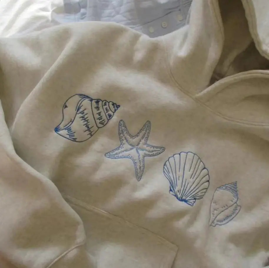 Chicify™ Seaside Shells Hoodie