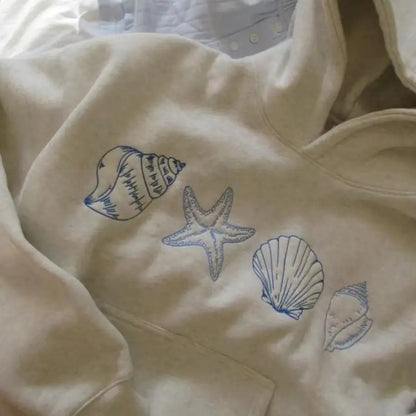 Chicify™ Seaside Shells Hoodie